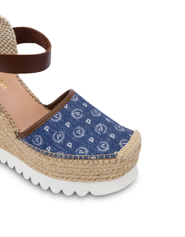 Heritage Denim Jacquard Espadrille-Keilsandalen Photo 4