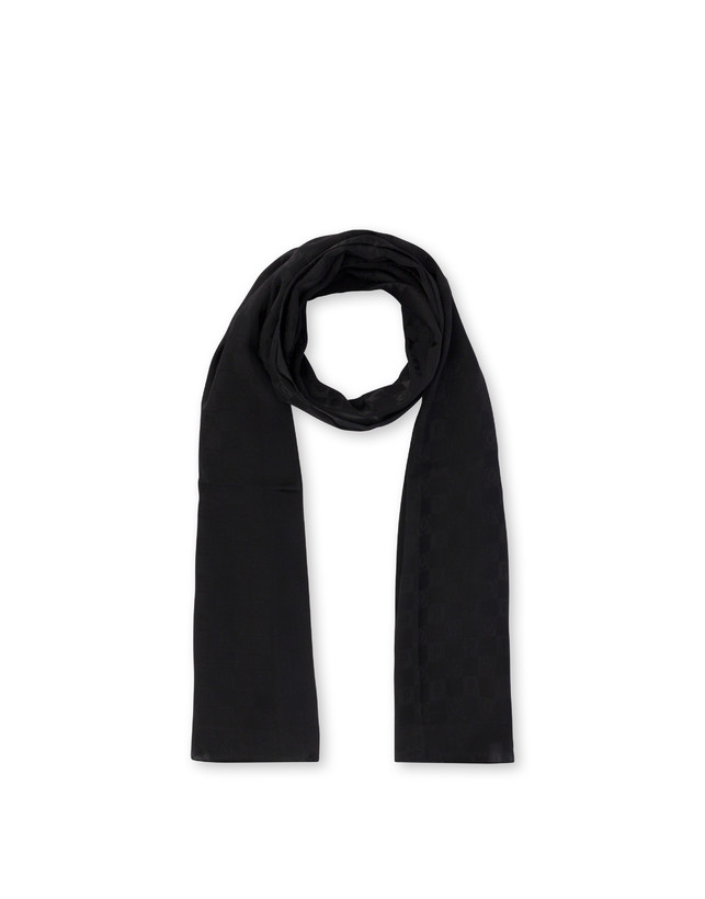 Sciarpa in seta Jacquard Logo Photo 2