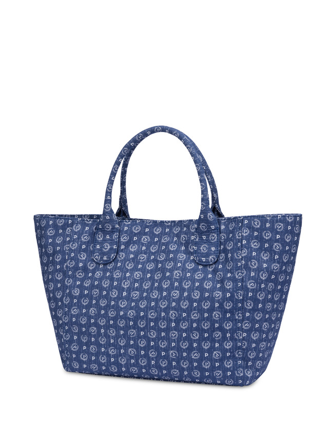 Borsa tote Heritage Denim Jacquard Photo 3