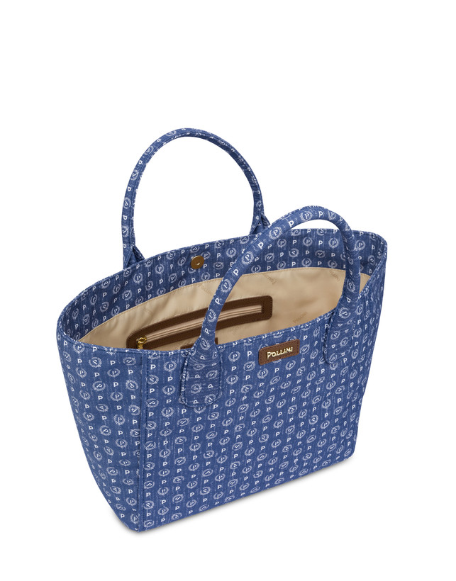 Borsa tote Heritage Denim Jacquard Photo 4