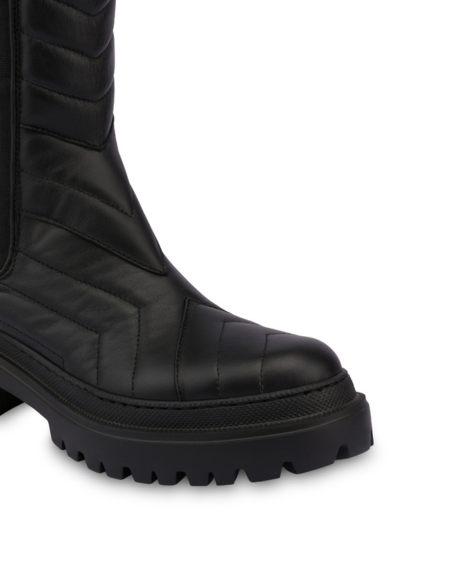 Soft Touch nappa matelassé leather boots BLACK woman FW22 - Pollini Online Boutique - POLLINI Online Boutique Soft Touch nappa matelassé leather boots BLACK woman FW22 - Pollini Online Boutique - POLLINI Online Boutique