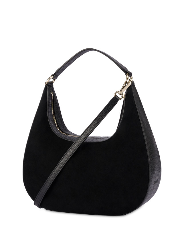 Micro hobo bag in crosta Essence Photo 3