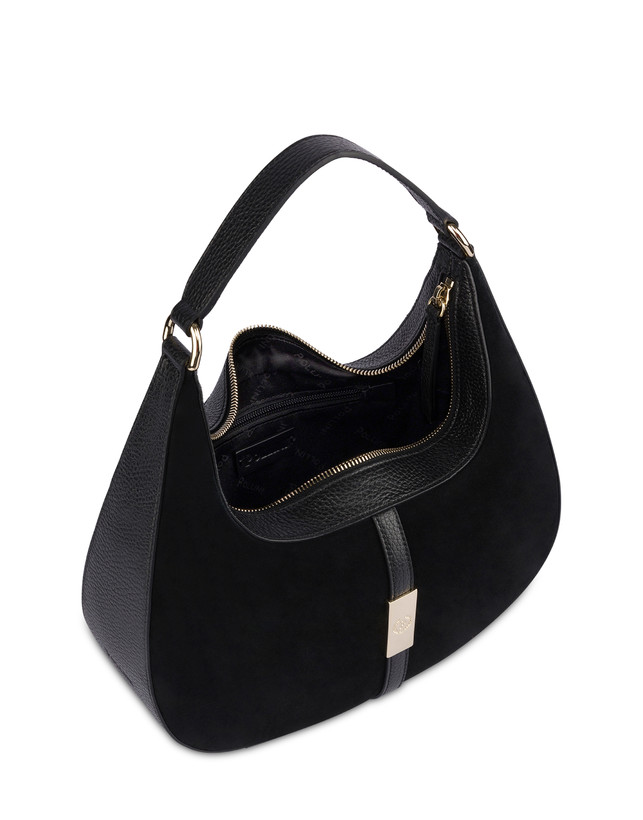 Micro hobo bag in crosta Essence Photo 4