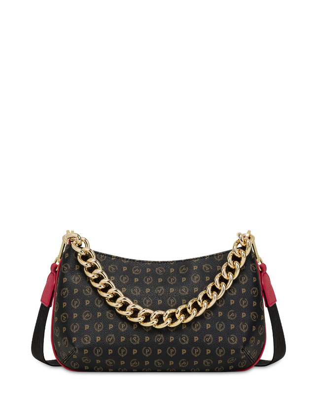 Pollini Borsa A Tracolla Heritage Logo Classic Nero/lacca