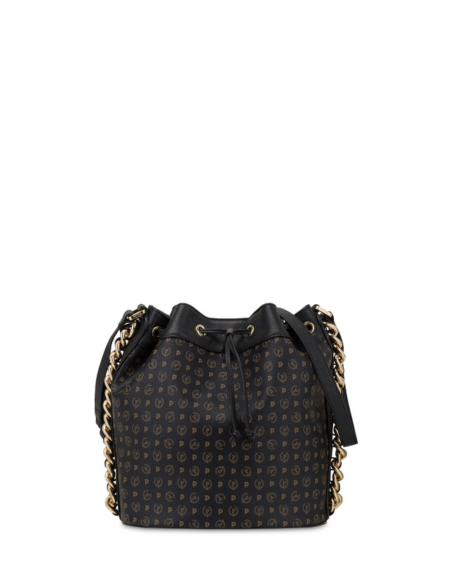 Pollini Borsa A Secchiello Heritage Logo Classic Nero/nero