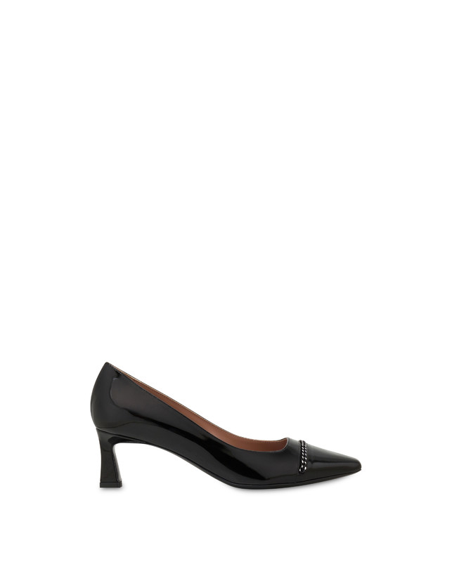 Metal Stripes patent leather pumps Photo 1