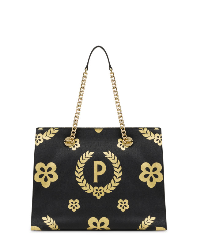 Pollini Shopping Bag Day-si! Heritage Nero/oro/nero