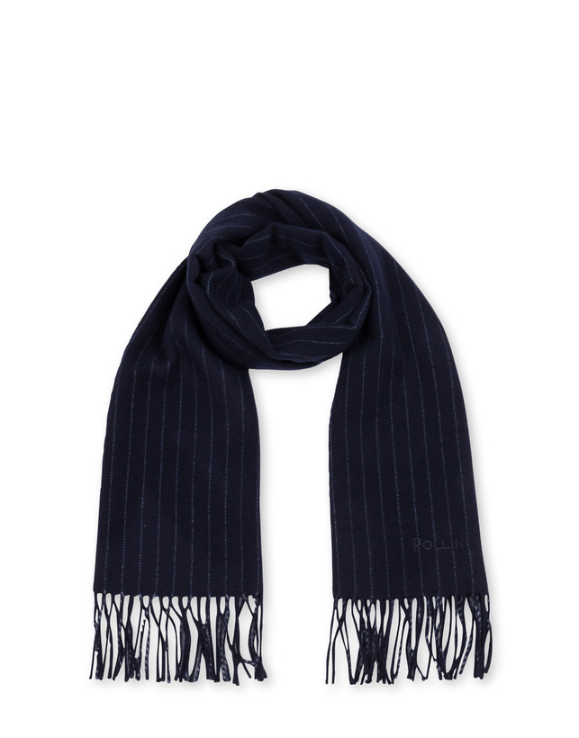 Pinstripe wool scarf Photo 2