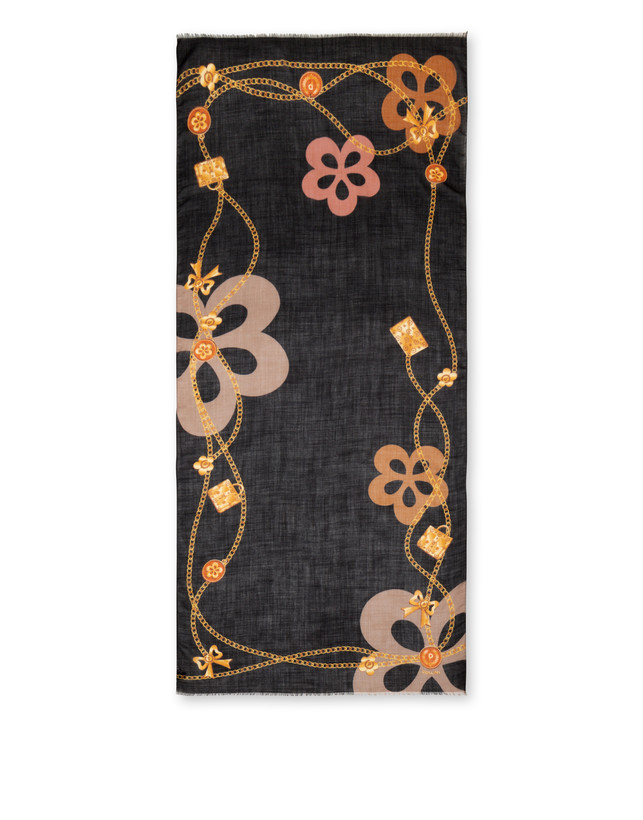 Flowers & Jewels scarf Photo 1