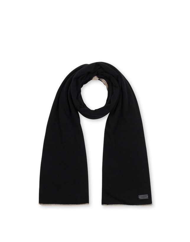Two-tone knit scarf Photo 2
