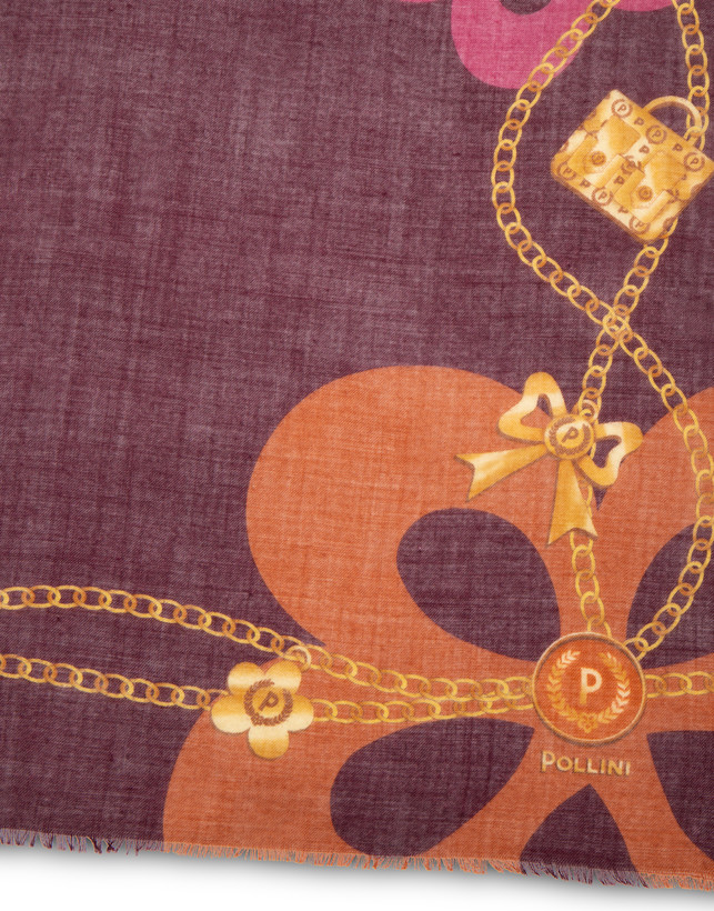 Flowers & Jewels scarf Photo 3