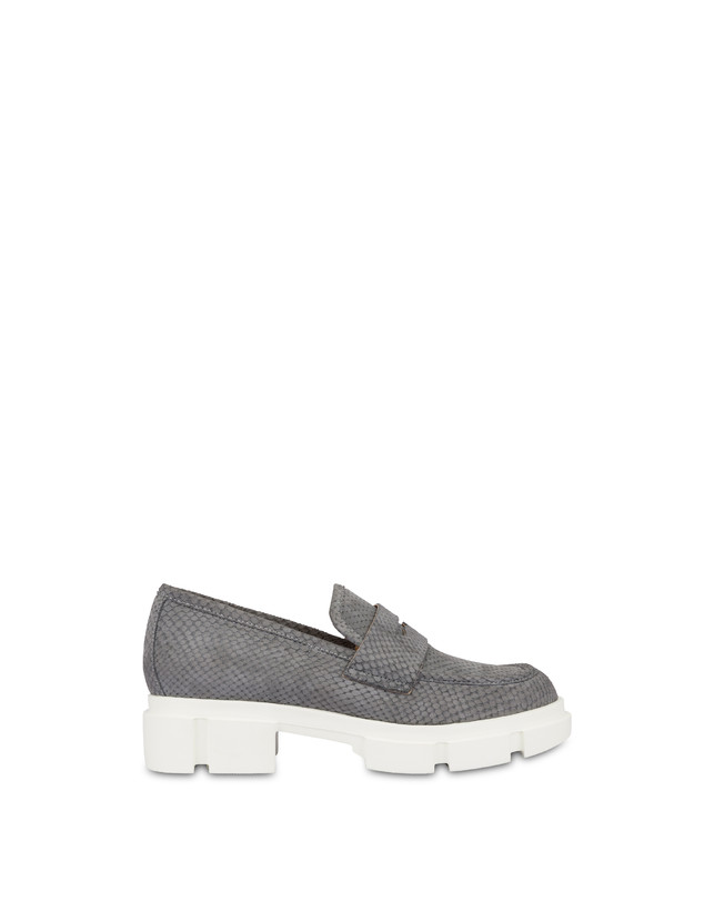 Wild Strawberries python print nubuck loafers Photo 1
