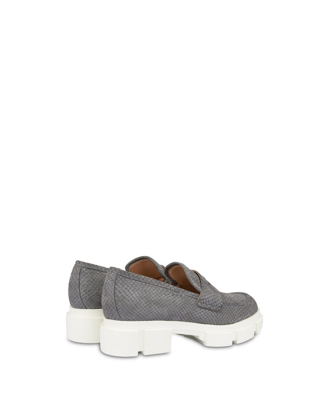 Wild Strawberries python print nubuck loafers Photo 3