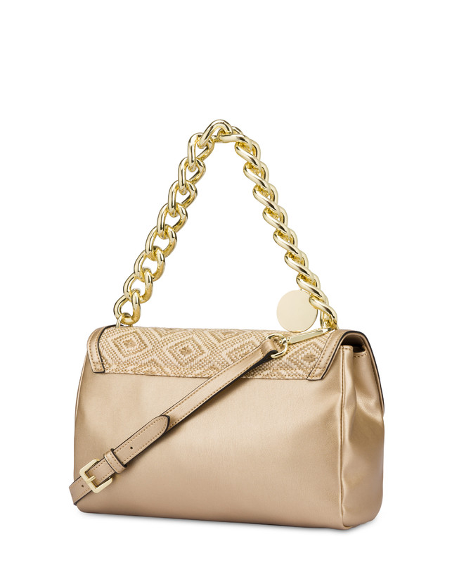 Borsa a spalla in rafia Chain Reaction Photo 3