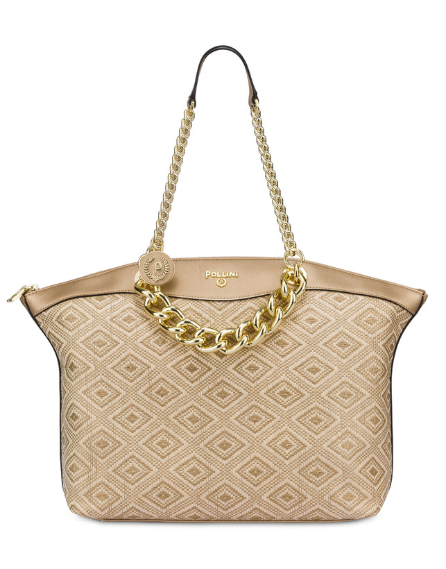 Tote bag in rafia Chain Reaction Photo 1