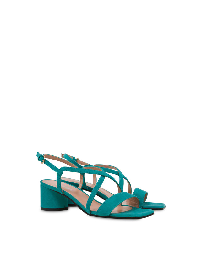 Corinto Suede Sandals Marine | Pollini