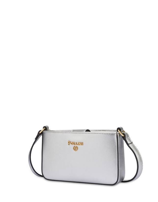 Piccola pouch a tracolla laminata con logo Photo 2