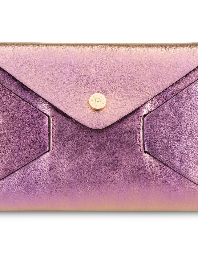 Pochette Mail in vitello laminato cangiante Photo 5
