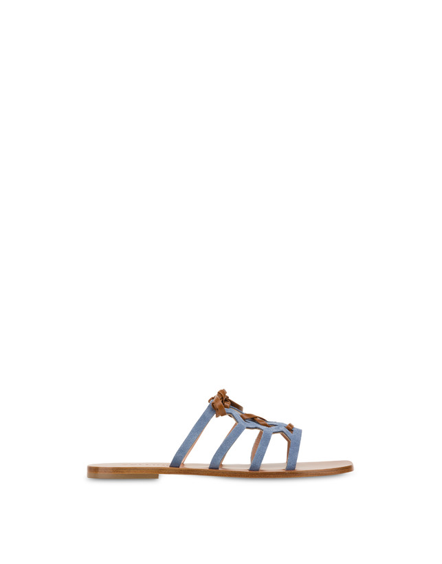 Summer Breeze split-leather flat sandals Photo 1
