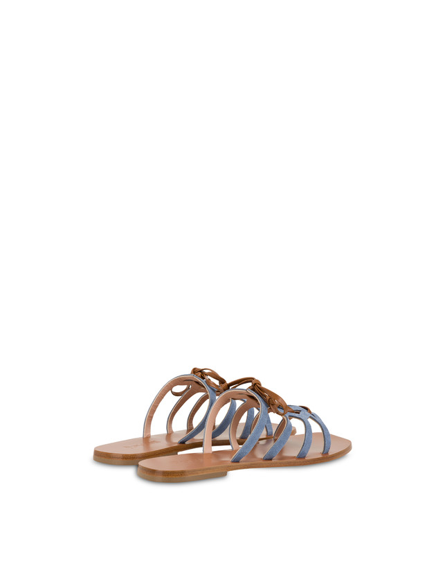 Summer Breeze split-leather flat sandals Photo 3