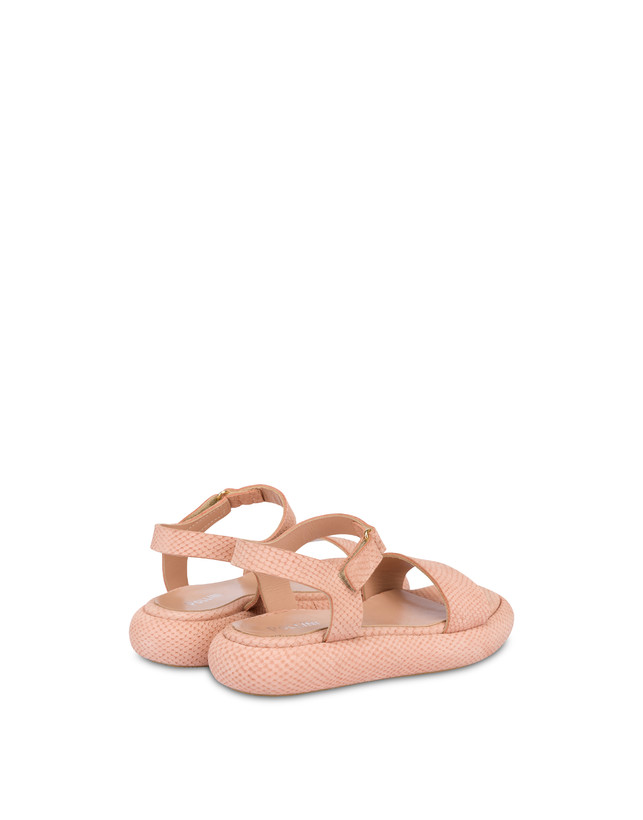 Floating flatform sandals with python print Photo 3
