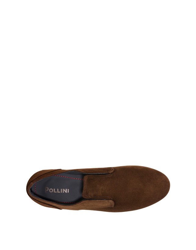 Split leather slip-on sacchetto derby Photo 3