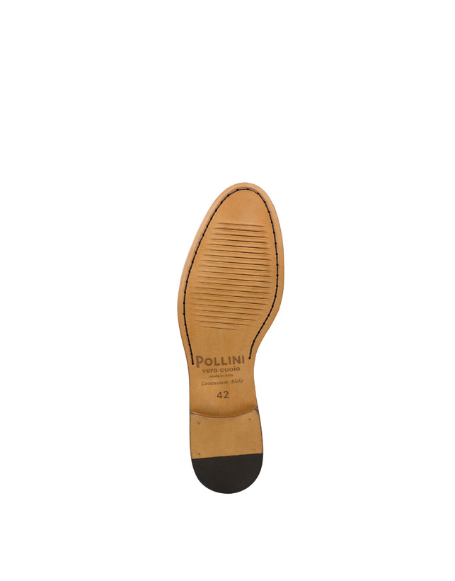 Split leather slip-on sacchetto derby Photo 4