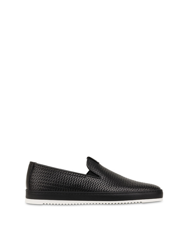 Slip-on loafers with Foxing weave print Photo 1