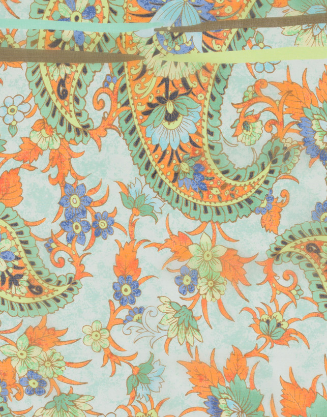 Foulard in seta Floral Paisley Photo 3