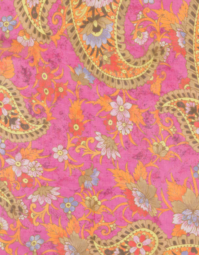 Foulard in seta Floral Paisley Photo 3