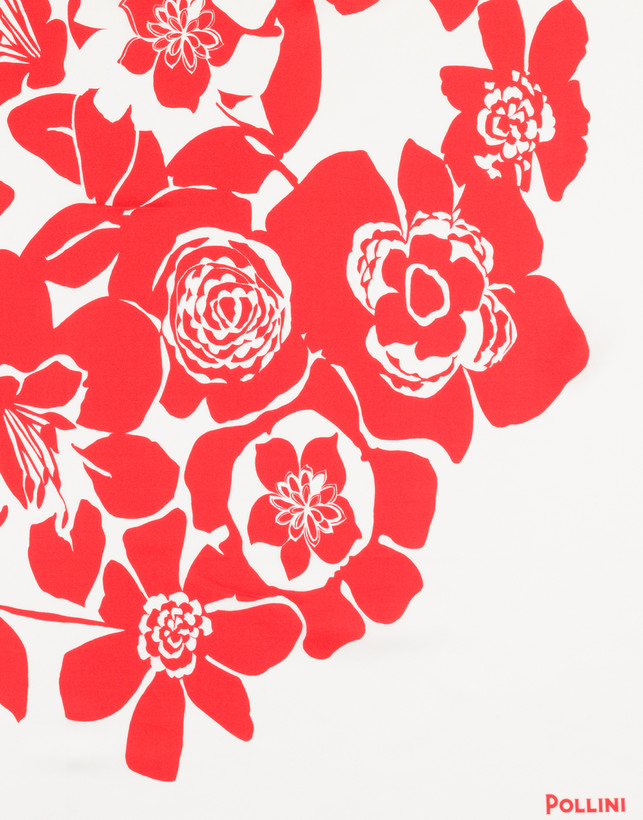 Foulard in seta Flowers Photo 3