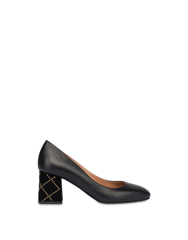 Stars In The Night moose print calfskin pumps BLACK BLACK woman