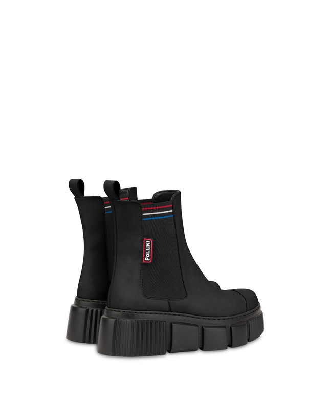 Wet Look rubberized calfskin Chelsea boot Photo 3