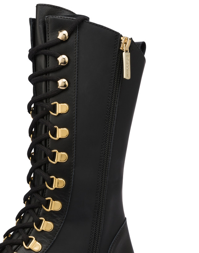 Combat boot in Wily rubberised calfskin Photo 4
