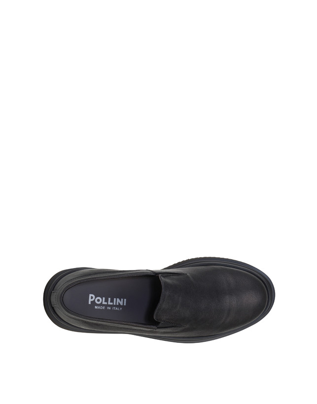 Convy Goatskin Slip on Black Pollini