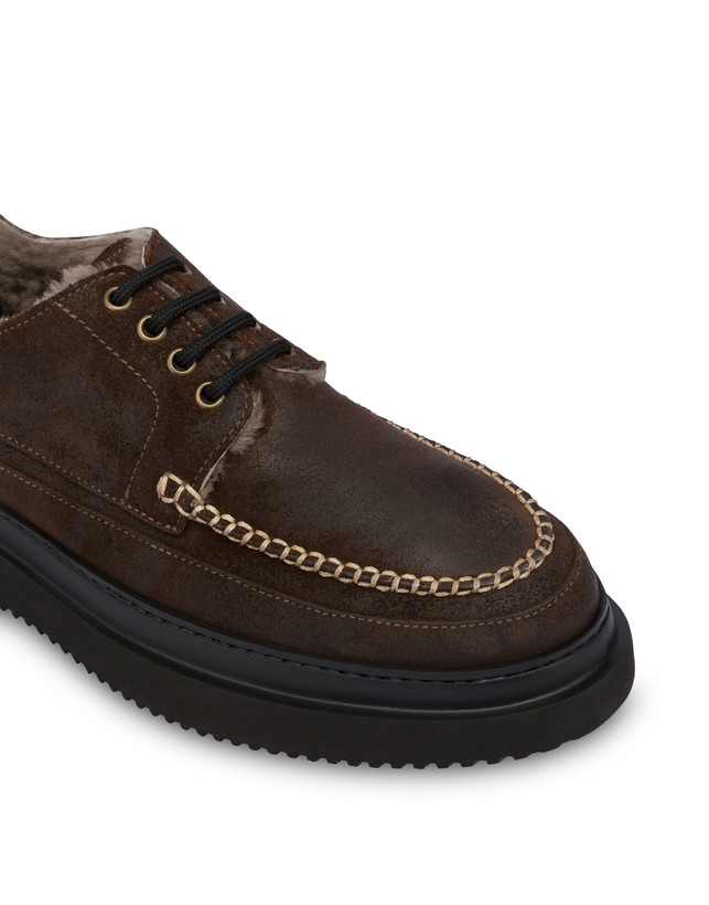 Scarpe stringate in nabuk lavato Convy Photo 5