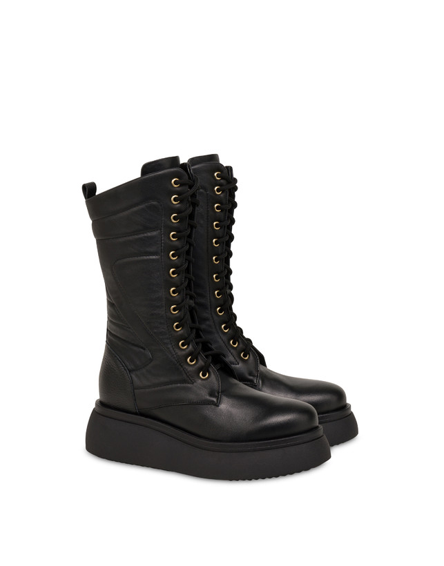 Combat boot in Softie nappa leather Photo 2