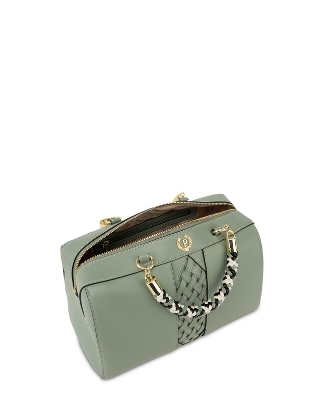 Agadir double handle bag with woven insert Photo 4