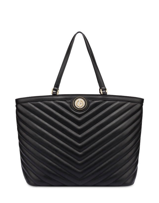 Pollini Tote Bag Matelassé Sunbeam Nero