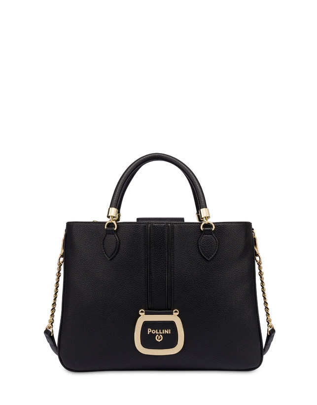 Pollini Borsa Doppio Manico Oasis Nero