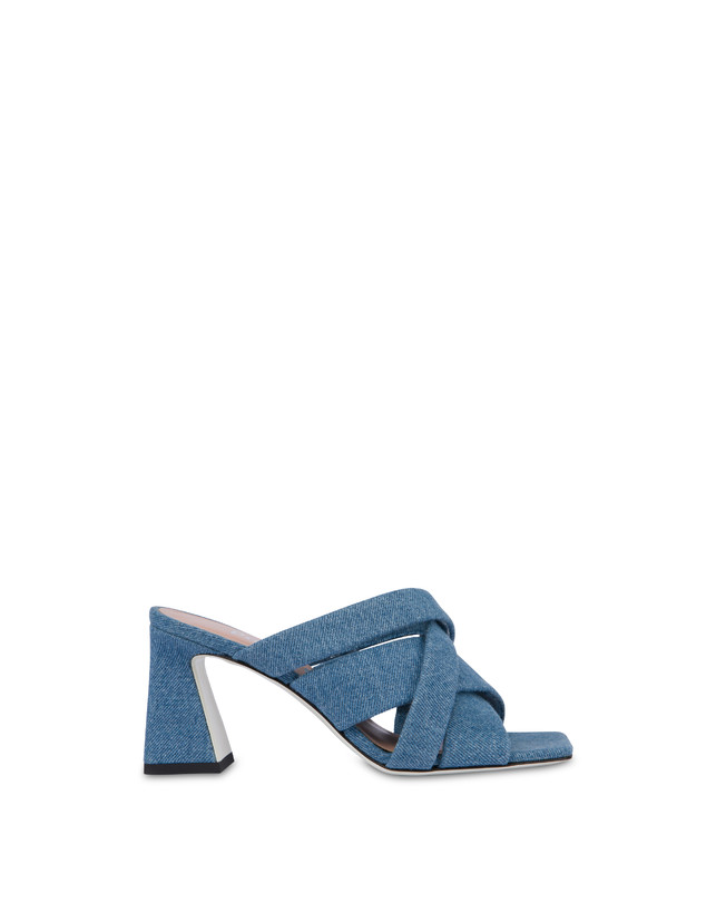 Mules con tacco in tessuto denim Photo 1