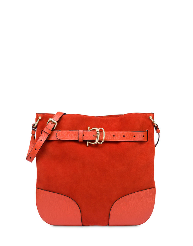 Mastery split-leather and calfskin hobo bag Photo 1
