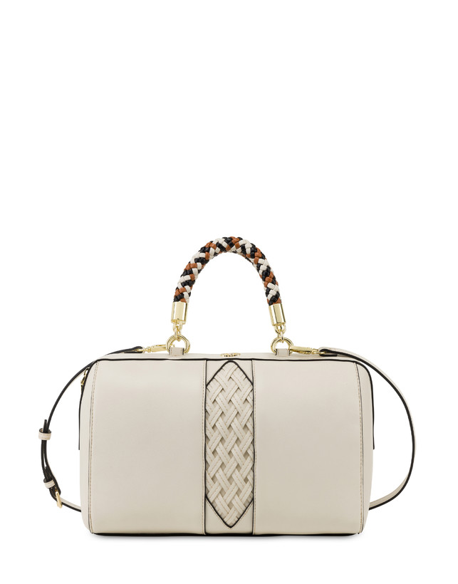 Agadir double handle bag with woven insert Photo 1