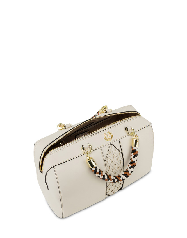 Agadir double handle bag with woven insert Photo 4