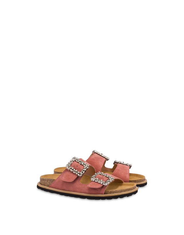 Fussbett-Sandalen aus Rosemery-Spaltleder Photo 2