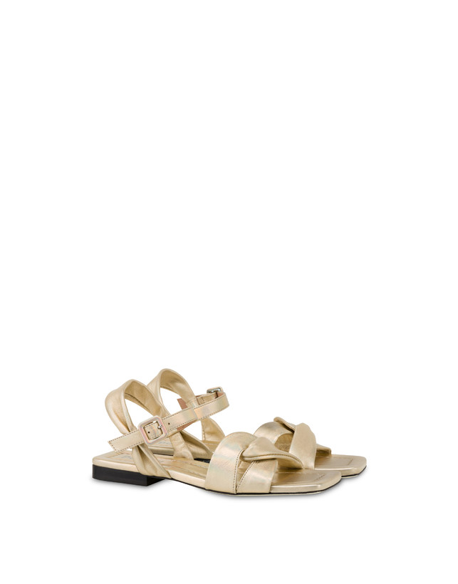 Flache Sandalen aus Nappaleder Oasis Photo 2