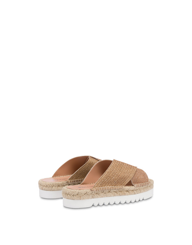 Summer Time weave print calfskin espadrille sandals Photo 3