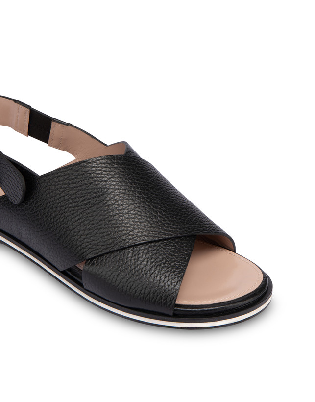 Synthesis flatform sandals in calfskin Photo 4
