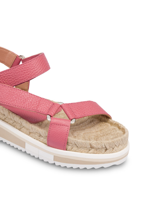 Flower Garden Fussbett sandalen Aus Kalbsleder Pfingstrose Pollini