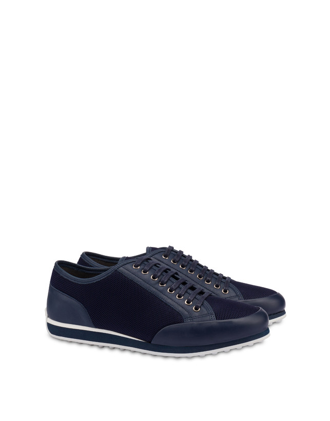 Sporty Driver calfskin and mesh sneakers Photo 2